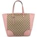 Gucci Bags | Gucci Large Pink Bree Monogram Tote Bag | Color: Pink/Tan | Size: Os