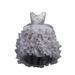 Kids Children Toddler Baby Girls Spring Summer Tulle Sequins Glitter Dress For Performance Children Formal Clothes Cute Girls Bow Dresses For Christmas Party Princess Big Girls Girl Dress Short Sleeve