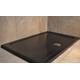 Diamond Low Profile 35mm Rectangle Central Waste Stone Resin Black Matt Shower Tray Various Sizes Inc FREE Shower Waste (1400x800)