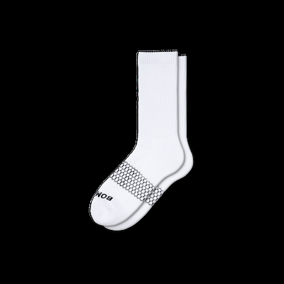 Women's Solids Calf Socks - White - Cotton