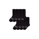 Women's Calf Sock 8-Pack - Black - Medium - Bombas