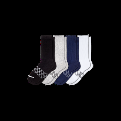 Women's Solids Calf Sock 4-Pack - Mixed - Large - Bombas