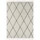 Hochflor-Teppich MYFLAIR MÖBEL & ACCESSOIRES "Moroccan Diamond" Teppiche Gr. B/L: 200 cm x 290 cm, 24 mm, 1 St., schwarz-weiß (weiß, schwarz) Esszimmerteppiche