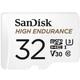 SanDisk 32GB High Endurance microSD Card (SDHC) + Adapter - 100MB/s