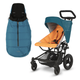 Micralite FastFold and Essential Pack and FREE Footmuff - Teal/Orange