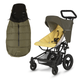 Micralite FastFold and Essential Pack and FREE Footmuff - Khaki/Saffron