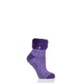 1 Pair Purple Annabelle Lounge Socks Ladies 4-8 Ladies - Heat Holders