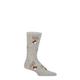 Mens 1 Pair Thought Celyn Christmas Stag Organic Cotton Socks Grey Marle 7-11