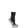 1 Pair Black CosyShoe Slipper House Socks Ladies 5.5-6.5 Ladies - Falke