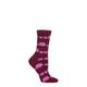 Ladies 1 Pair Thought Hadley Bamboo Hedgehog Socks Aubergine Purple 4-7