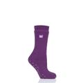 1 Pair Violet Heat Holders Raynaud's Socks Ladies 4-8 Ladies - Iomi