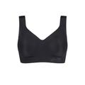 1 Pack Black Zero Feel Seamfree Bralette with Removable Pads Ladies Large - Sloggi