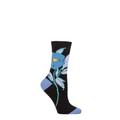 Ladies 1 Pair Thought Rossa Floral Organic Cotton Socks Black 4-7