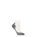 1 Pair White / Grey RU4 Short Light Volume Ergonomic Cushioned Short Running Socks Ladies 7-8 Ladies - Falke