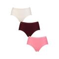 Ladies 3 Pair Sloggi Basic Midi Briefs Pink UK 14