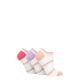 Ladies 3 Pair Pringle Johanne Cushion Trainer Socks White Peach / Purple / Pink UK 4-8