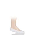 1 Pair White Invisible Step Shoe Liners Kids Unisex 5.5-8 Teens (13-14 Years) - Falke