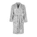Ladies 1 Pack SOCKSHOP Heat Holders Fleece Dressing Gown Ice Grey XL