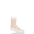 1 Pair Off White Invisible Step Shoe Liners Kids Unisex 5.5-8 Teens (13-14 Years) - Falke