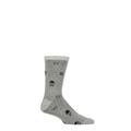 Mens 1 Pair Thought Jett Organic Cotton Smart Socks Grey Marle 7-11