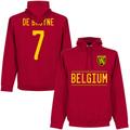 Belgium De Bruyne 7 Team Hoodie - Red