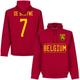 Belgium De Bruyne 7 Team Hoodie - Red