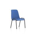 Polly Stacking Visitor Chair Blue Polypropylene (MOQ of 4 - Priced Individually)