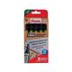 Pentel Chisel Tip Permanent Marker Black 5 Pack YN860/5-A