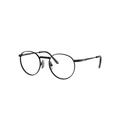 Ray-Ban Eyeglasses Unisex Round II Titanium Optics - Black Frame Clear Lenses Polarized 47-20