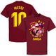 Barcelona Messi 10 Gaudi Photo T-Shirt - Chilli - XL