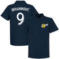 Zlatan Ibrahimovic 9 LA Polo Shirt - Navy - XXXXL