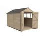 Forest Garden 10x6 Apex Overlap Pressure Treated Wooden Garden Shed with Double Door