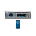 Boss Audio Marine Single Din CD/MP3/USB/SD Receiver w/ Front Aux and Remote Silver MR508UABS