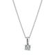 9ct White Gold Diamond Pendant Necklace