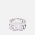 Marc Jacobs Silver-Tone Logo Ring - 7