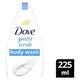 Dove Gentle Scrub body cleanser with exfoliating minerals Body Wash Shower Gel for softer, smoother skin 225ml