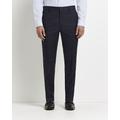 Mens River Island Navy Slim Fit Check Trousers