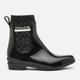 Coach Women's Rivington Signature Knit Rain Boots - Black