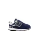 New Balance Kids' 574 NEW-B Hook & Loop in Blue/White Synthetic, size 5