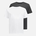 BOSS Bodywear Men's 2-Pack Crewneck T-Shirts - Black/White - 5XL