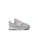 New Balance Kids' 574 NEW-B Hook & Loop in Grey/Pink Synthetic, size 5.5