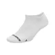 New Balance Unisex Run Flat Knit No Show Sock 1 Pair in White Nylon, size Large