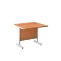 Mezzo Cantilever Workstation White Legs 800x800 Beech