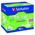 Verbatim CD-RW 8-12x Hi-Speed 700MB Pack of 10 VM31480 VM31480