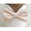 Ballerina Pink Bow Tie, Pale Blush Wedding Groom Ties For Men