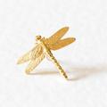 Dragonfly Tie Pin/Lapel Pin - Silver/Gold Dragonfly Lapel Pin, Brooch, Insect Wedding Pin