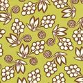 1 Yard Ginger Blossom Buds Avocado Green Tropical Sandi Henderson Spring Flowers Floral Michael Millerquilting Sewing Fabric