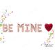 Be Mine Rose Gold Balloons Party Balloon Mylar Balloons, Propose Balloon, Silver Letters, Heart Valentines, Garland