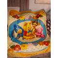 Vintage Baby Blanket Winnie The Pooh Tigger Eeyore Piglet Yellow Smelling Flower Flowers