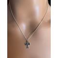 Tiny Charm Cross Pendant/Cross Necklace/Southwest Cross/sterling Silver Cross/Dainty Cross/Small Pendant